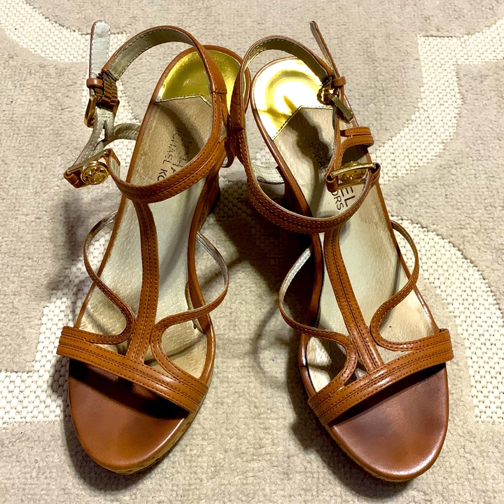 Michael Kors Women Brown Wedges
